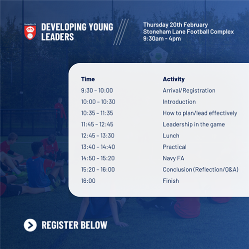 Hampshire FA - Developing Young Leaders Event