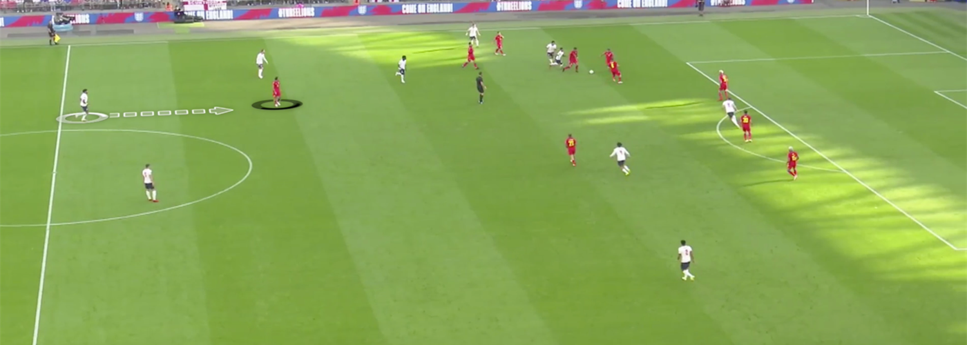 Centre backs intercepting in midfield areas